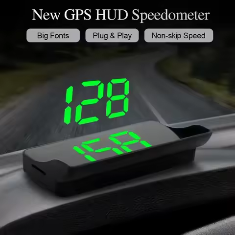 M2 Head Up Display GPS HUD Digital Speedometer Plug And Play Universal Cars Big Font KMH Windshield 
