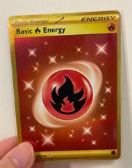 PTCG Pokemon 基本能量 火 Basic Energy FIR 金 Gold UR 國際版 美版