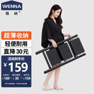 稳纳家用梯子三步折叠梯凳加厚钢管铁梯宽踏板可置物人字梯单侧花架梯
