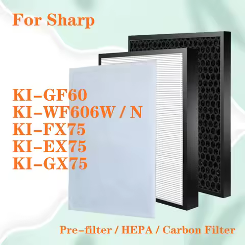 For Sharp KI-GF60 KI-WF606W / N KI-FX75 KI-EX75 KI-GX75 Air Purifier Compatible Multifunctional HEPA