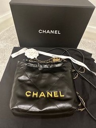 ❗️現貨❗️Chanel Mini 22 黑金 23B
