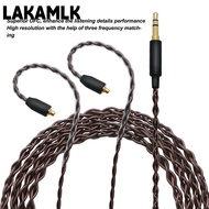 LAKAMLK 4 Strands Woven Cable, 3.9ft 3.5mm Plug Headphone Replacement Cable, Lossless Sound OFC Core
