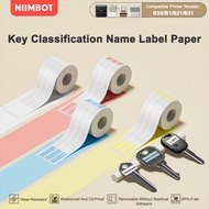 NIIMBOT B21/B1/B3S/B31 Key Label Paper for Key Classification Labels Waterproof Name Stickers