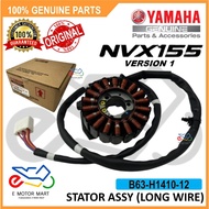NVX155 V1 (LONG WIRE) STATOR ASSY [100% ORIGINAL YAMAHA] - B63-H1410-12