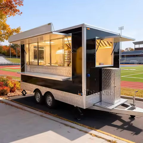 Mobile Food Cart Hot Dog Pizza Food Trailer China Electric Food Truck Commercial Triple Sink Food Tr