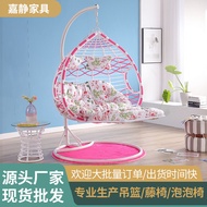 ST/🏮Glider Thick Rattan Hanging Basket Indoor and Outdoor Double Rattan Chair Rocking Chair Hammock Balcony Swing Chair