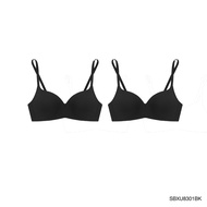 (1 แถม 1) Sabina เสื้อชั้นใน Invisible Wire (ไม่มีโครง) รุ่น Pretty Perfect รหัส SBXU8301 สีดำ