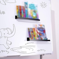 2ชิ้นชั้นวางใช้งานง่ายชั้นวางหนังสือแม่เหล็กในบ้านสะดวกสำหรับ HK-MY พื้นผิวที่ติดด้วยแม่เหล็ก