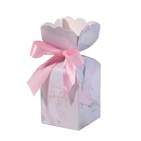Pink Paper Gift Bag Wedding Favor Candy Box Baby Shower Birthday Supplies Gifts Packaging Boxes Dess