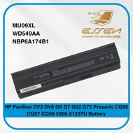 HP MU09XL WD549AA NBP6A174B1 for Pavilion DV3 DV6 G6 G7 G62 G72 Presario CQ56 CQ57 CQ58 2000-2123TU 