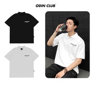 Oversize ODIN CLUB Polo Shirt, short sleeve T-shirt with loose collar for men and women, Local Brand