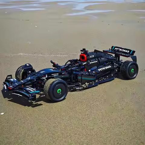 1642PCS Technical F1 W14 E Performance Building Blocks Super Race Car Assembly 42171 Model 1：8 Vehic