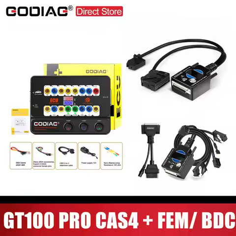 Godiag GT100+ GT100 Pro OBDII Breakout Box ECU Connector plus Test Platform For BMW CAS4 / CAS4+ and