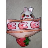 Premium super cute strawberry slice cake squishy Paper