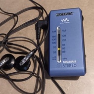 SONY。Fm。AM耳筒收音机