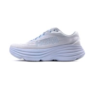 HOKA ONE ONE BONDI 8 Running Shoes For Men‘s and Women’s Thick-Soled Breathable Wear-resistant White