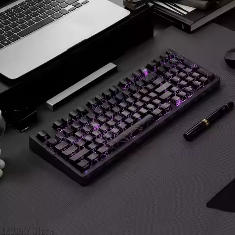 ZORNHER ZH980 NEW Spider Web Mechanical Keyboard Tri-mode RGB Hot Swap Wireless Gaming Keyboards Sid