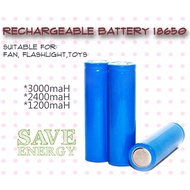 Flat Top & Button Top Rechargeable 18650 Lithium Ion 3.7V Battery/Bateri Boleh Caj 18650 [1200/2400/