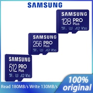 SAMSUNG TF Card MicroSD memory card U3 4K Mobile phone surface Tablet Drone Game console High-speed memory card 130M 512G 180MB/