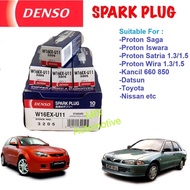DENSO Spark Plug W16EXU11 / W16EX-U11 Proton Saga OLD Iswara Wira 1.3 , wira 1.5 Satria Kancil toyot