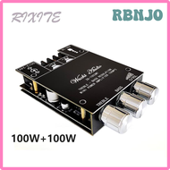 ZK-1002MT RBNJO 2X100W 5.0บลูทูธซับวูฟเฟอร์แผงวงจรแอมป์บอร์ดเครื่องขยายเสียงสเตอริโอ AUX เสียงแหลมเบ