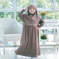 Koyu Hijab Wrinkles Abaya Set for Children 2-15 Years Children's Gamis/ 2-15 Years