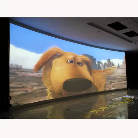 HiFi home theater System XYScreen Sound MAX 8K AT Curved projector screen flight sim fixed frame 3D