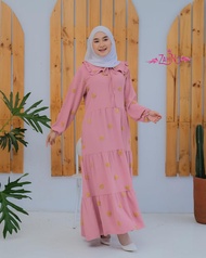GAMIS REMAJA SIMPLE ELEGAN FANISH DRESS GAMIS BY ZAHIN TERBARU 2024//GAMIS KRINKLE POMPOM