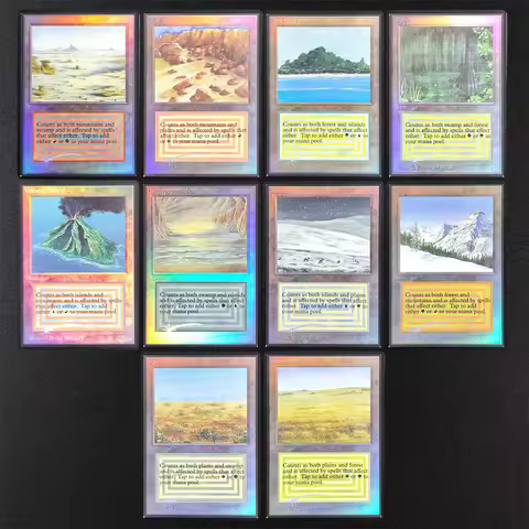ME4 TCG Proxy Magical Cards English Plateau Bayou Badlands Underground Sea Tundra Taiga Tropical Vol