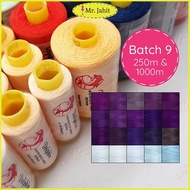 1pc 250m & 1000m Dolphin Sewing Threads / Benang Jahit Biasa / Batch 9