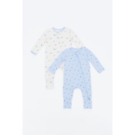 Not Too Big Whaley Sleepsuits 2pk