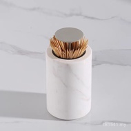 Decoration European Light Luxury Restaurant Toothpick Holder Marble Model Room Toothpick Box Villa L