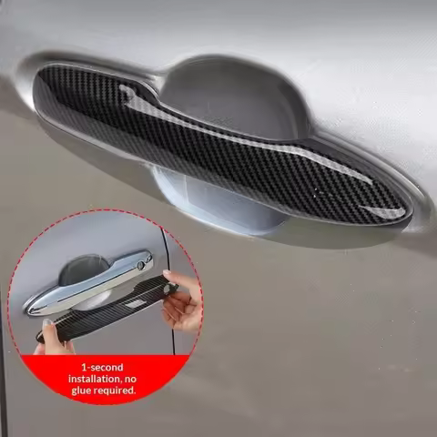 Car Door Handle Cover Carbon Fiber Chrome For Toyota Camry Corolla Avalon Frontlander Levin Corolla 