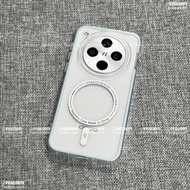 casing vivo x200 pro vivo x200 pro casing Simple Cream Blue Frame Double-layer Metal Ring S30 Suitab