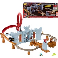 Hot Wheels Toy Car Track Set, Mario Kart Bowsess Castle Playset