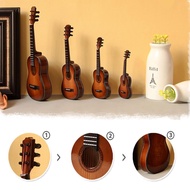 Mini Classical Guitar Wooden Miniature Guitar Model Musical
