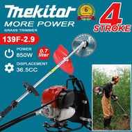 Mekitor brush Cutter mesin potong rumput 4 stroke backpack heavy-duty gasoline lawn mower 36cc