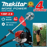 Mekitor mesin rumput 4 stroke mesin potong rumput petrol brush Cutter backpack gasoline lawn mower 3