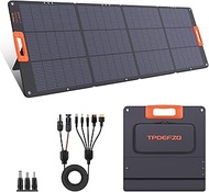 200W Portable Solar Panel for Power Station, 18V ETFE Foldable Solar Panel Charger,25% High Efficien