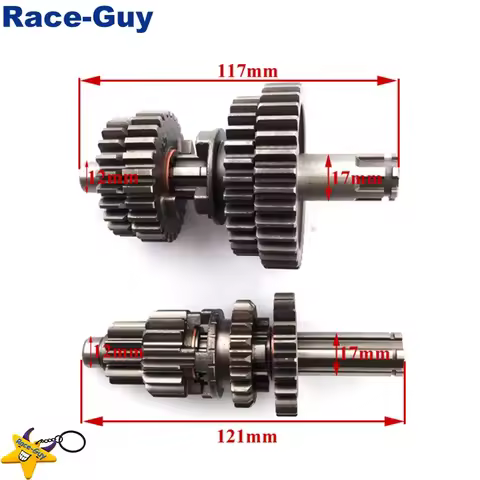 YX110 125 Transmission Gear Box Main Counter Shaft For YX 110cc 125cc Pit Dirt Bikes