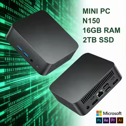 Mini PC Intel N150 Handheld pc Office Computer Windows 11 Mini Pc 16GB RAM 1TB/2TB SSD Small Minipc 