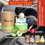 Aruma car perfume home perfume Alcohol-Free & Dye-Free Safe for Moms & Babies green apple scent