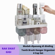 a - toothbrush storage 4-in-1 toothbrush holder/