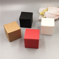 Wholesale Square Shape Small Cute Kraft Paper Packing Gift Box Blank Diy design Candy Cosmetics Stor