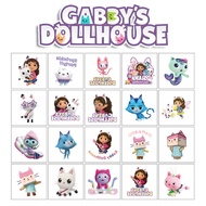 20 Sheets/Bag Cartoon Gabby's Dollhouse Series Tattoo Stickers Children's Disposable Tattoos Stickers 5x5cm