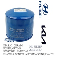 OIL FILTER KIA CERATO K3  KIA OPTIMA K5 HYUNDAI ELANTRA ACCENT MATRIX HYUNDAI I30 26300-35503 26300-