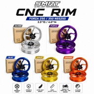 SMRT CNC Sport Rims Set Honda Forza 250 350 / NSS 250 Purple Gold Blue Silver Orange Rim Forza350 NS