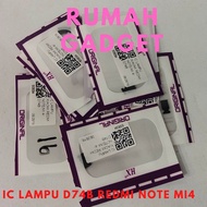 IC LAMPU D74B IC LAMPU REDMI NOTE XIAOMI MI4