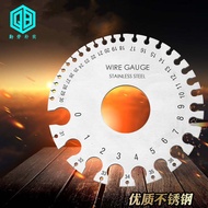 [Ready Stock] Stainless Steel American Standard Wire Diameter Gauge Model Weld Inspection Ruler Thic
