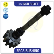 12 Teeth Pinion Gear With Shafting 1 1/8 Inch With 2pcs Bushing & Bearing For 1 Bagger Concrete Mixe